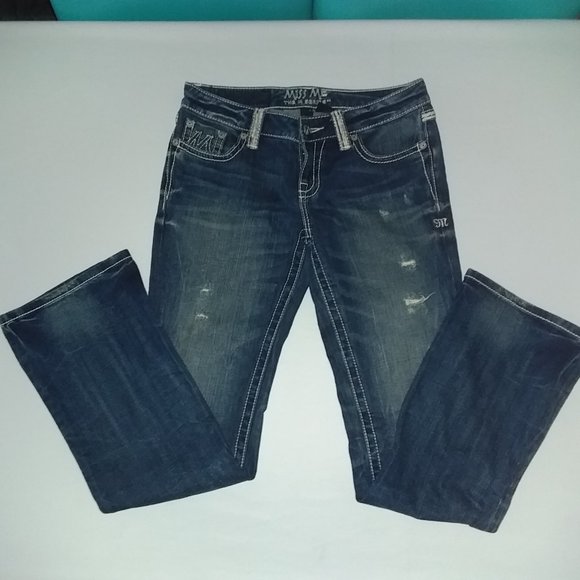 Miss Me Women's  M series   X1022BL/boot Blue Jeans - Picture 5 of 10